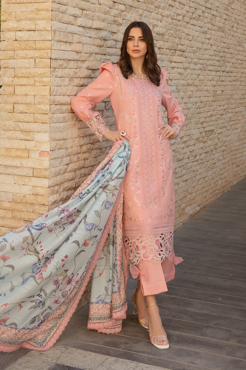 Rang Rasiya | Unstitched 3PC Embroidered Lawn Suit | Chikankari Work | Swiss Voil Dupatta | Summer 2025