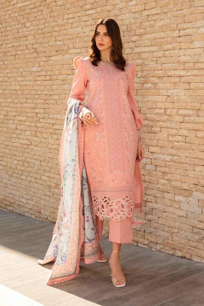 Rang Rasiya | Unstitched 3PC Embroidered Lawn Suit | Chikankari Work | Swiss Voil Dupatta | Summer 2025
